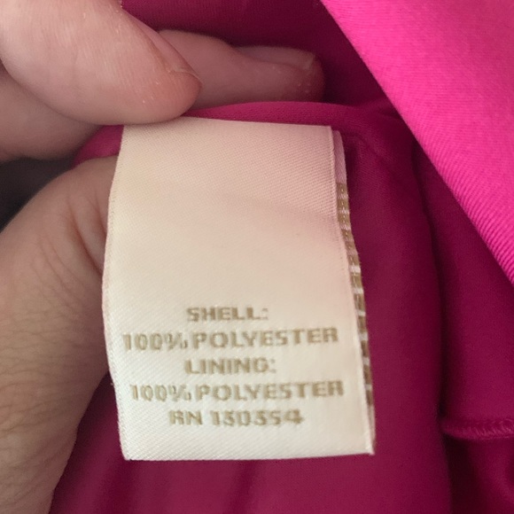 Alberta Ferretti for Macy's Impulse Fuchsia Wrap Dress, Size 4 - Picture 7 of 8